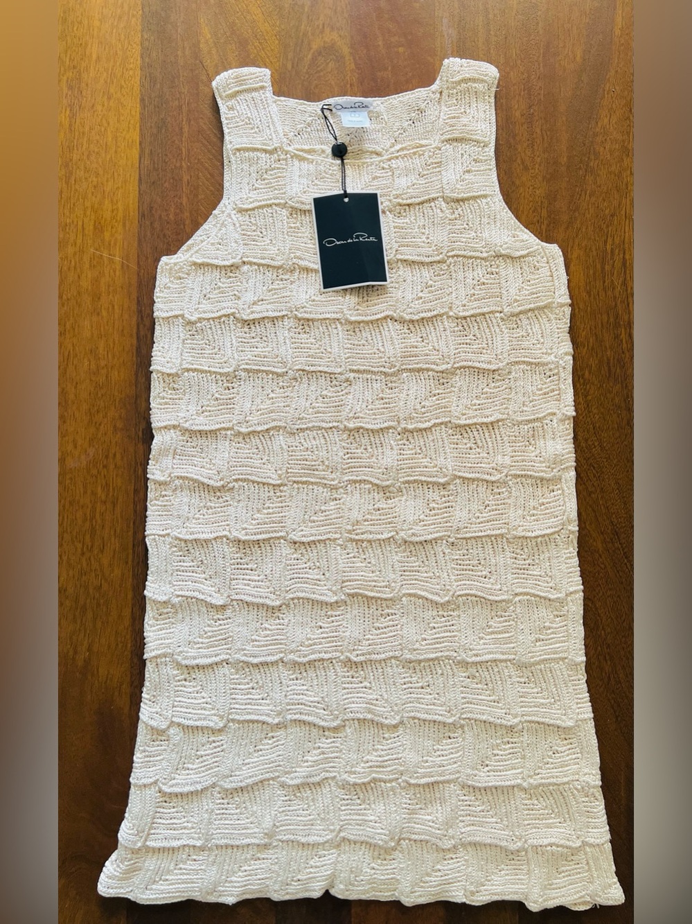 🌼NWT Oscar de la Renta Cream Crochet Dress Size Small🌼